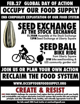 occupy our food supply!